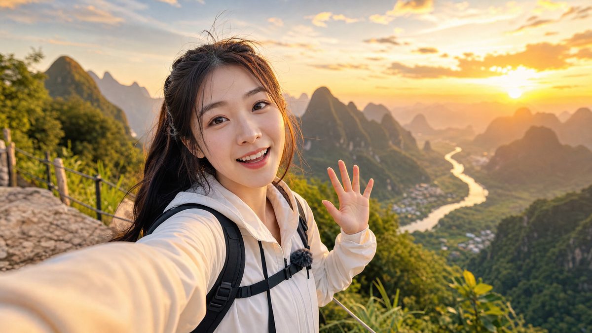 免费看片桂林山水旅行vlog生活视频分享